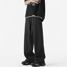 INS潮流冰感透气调节扣腰带宽松休闲裤B315-K24128-特p30控58，男装休闲裤，电商B315