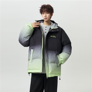 XZ-230-1MY701男模无影墙轻奢百搭扎染渐变休闲连帽棉服P118控158图片