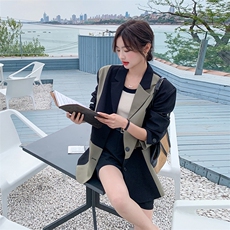 【现货】2022秋新款拼接撞色西服251-601-P125-K188，女装西装，浙宝189