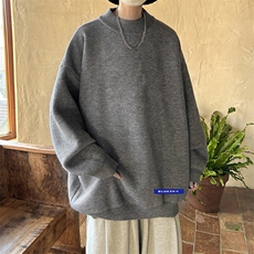 控68半高领毛衣男士大码针织衫男毛线衣男M18202-P45加绒款-P65，男装针织衫/毛衣，电商A040