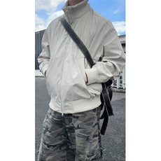 美式短款飞行夹克潮牌cleanfit痞帅高级感立领外套504-W36-特P68，男装夹克，星座504