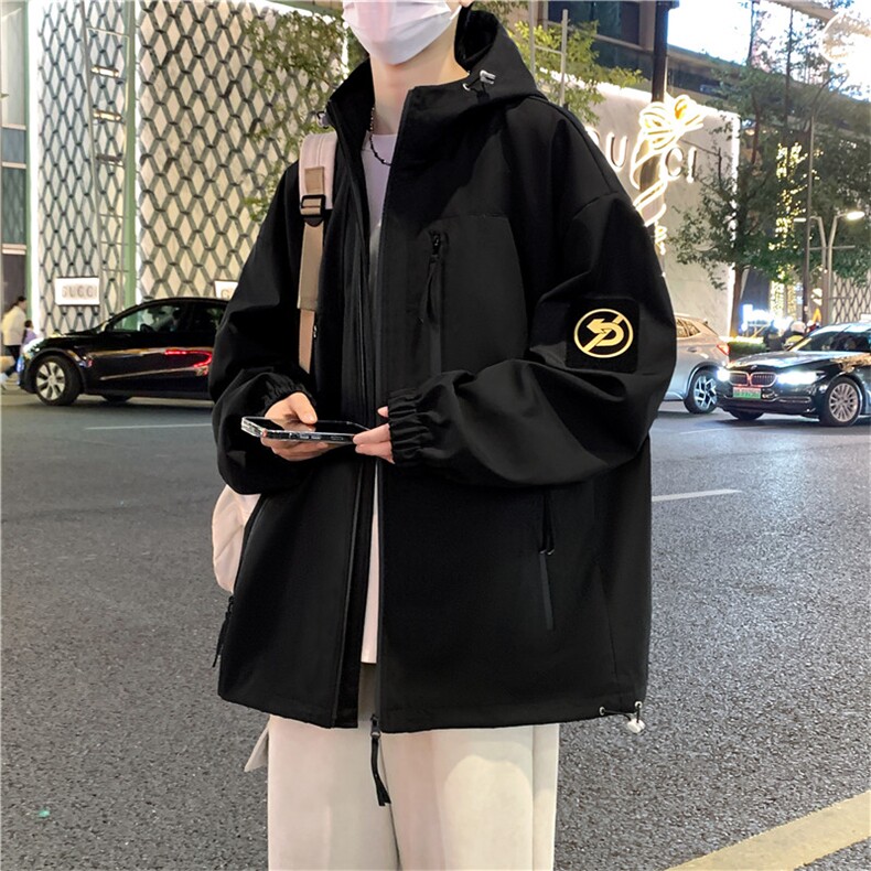 2025秋季新款宽松连帽多口袋夹克休闲外套A436-D1205-P65,男装夹克,电商A436