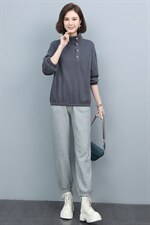 长期现货，加绒运动套装女休闲时尚冬卫衣洋气品牌减龄两件套，女装卫衣/绒衫，涵誉