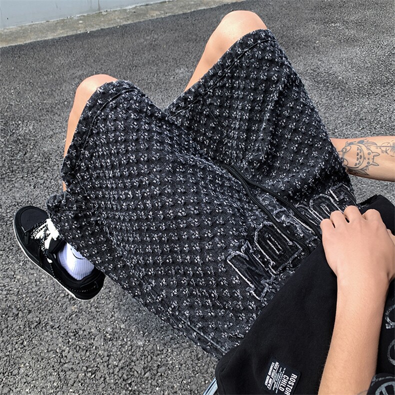 现货！ DK03-P50   宽松休闲牛仔裤夏季五分裤短裤牛仔短裤图片