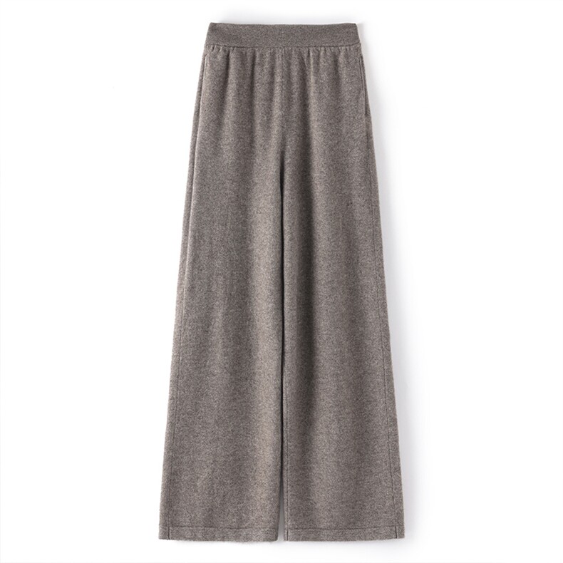 2025年秋季新款百搭女士虚提12针直筒裤，女装休闲裤，锦驼羊绒