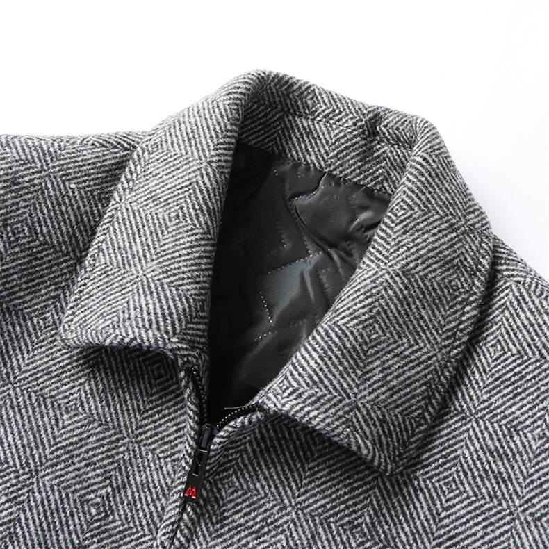 S3816秋冬季2021男士毛呢大衣羊毛呢子翻领短款夹克P175，男装毛呢大衣，电商B360