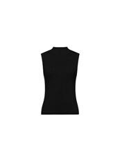 天丝无袖修身显瘦黑色百搭女士短袖，女装T恤，雪真羊绒