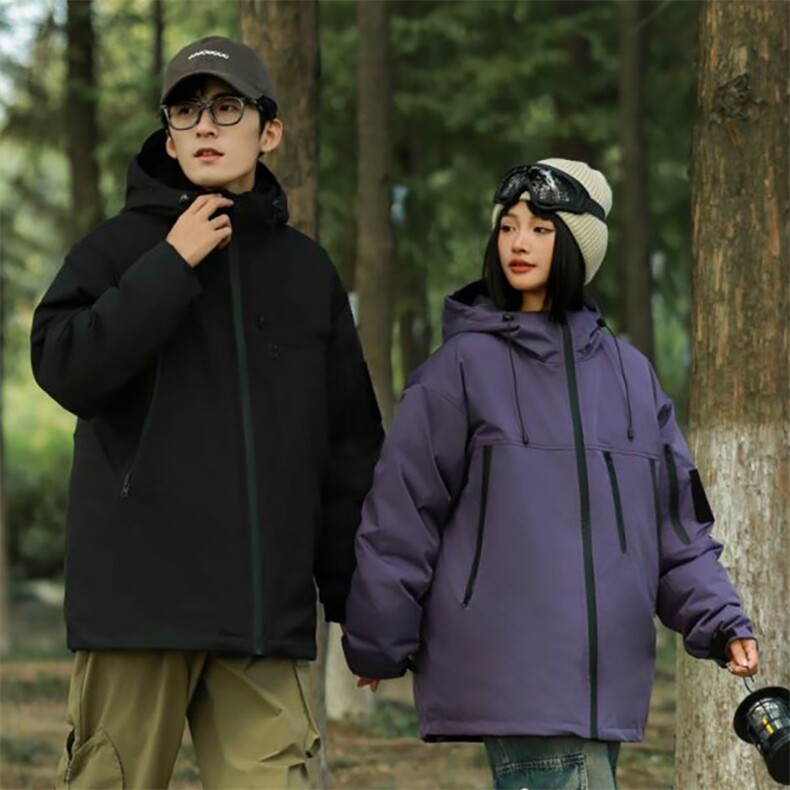 五防面料登山时尚抗寒羽绒服连帽情侣外套A068-HSYRY23-TP170,男装羽绒服,电商A068
