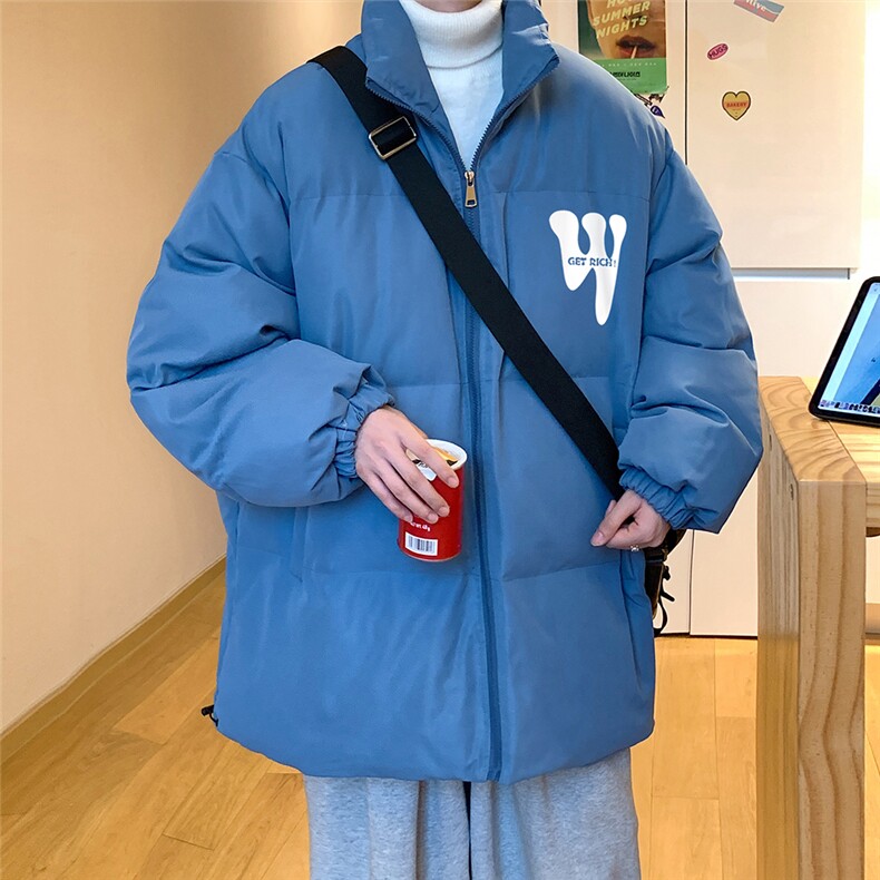 特批夜景时尚宽松字母印花秋冬保暖棉衣A247-MY62048特批65控99,男装棉衣,电商A247
