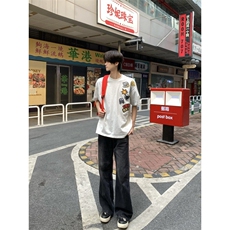 DK96HH-特P40cleanfit美式复古短袖t恤高级感痞帅半袖，男装T恤，星座1007（原301D）