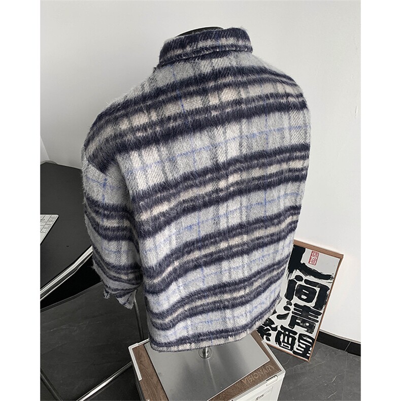 短款呢料呢子夹克冬季毛呢大衣XZ514-2-F008-常规P100加棉P125,男装夹克,星座514-2(原B239)