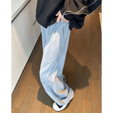 美式运动工装裤男秋冬季潮牌针织宽松直筒休闲长裤潮牌K28677-p45，男装休闲裤，星座1008