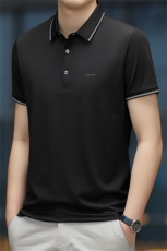 polo衫中年商务休闲男装夏季新款男士短袖T恤半袖翻领宽松上衣服，男装Polo衫，电商B212（原钱塘6029）