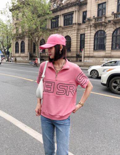 现货:夏季休闲彩色卫衣，女装卫衣/绒衫，卡多多