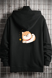 KS21146-P38 连帽开衫卫衣男运动外套大码班服 网格挂拍图片