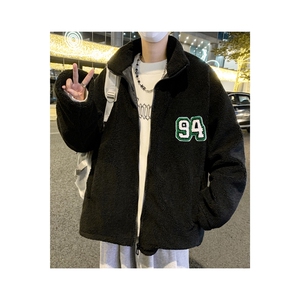 秋冬新款 港风羊羔毛颗粒绒加厚外套男女夹克宽松棉衣 JK30/P80图片