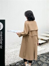 2022#春季风衣系列 货号：6005SML，女装风衣，序儿