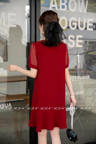 小香风连衣裙，女装连衣裙，莲佳妮