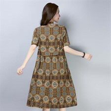 连衣裙2021年夏季修身显瘦花色显瘦潮流气质韩版，女装连衣裙，小林双子