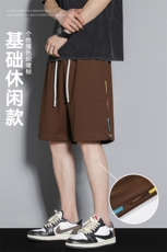 新款五分短裤撞色织唛标YOA景休闲百搭短裤CK2408-P27控48，男装休闲裤，星座717