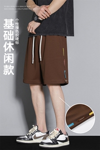 新款五分短裤撞色织唛标YOA景休闲百搭短裤CK2408-P27控48图片
