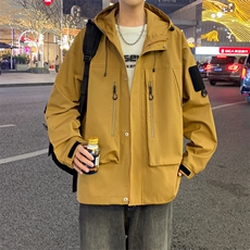 春款现货中性风三防户外夹克男连帽冲锋衣外套DSA157B-J127-P65，男装夹克，电商A157B
