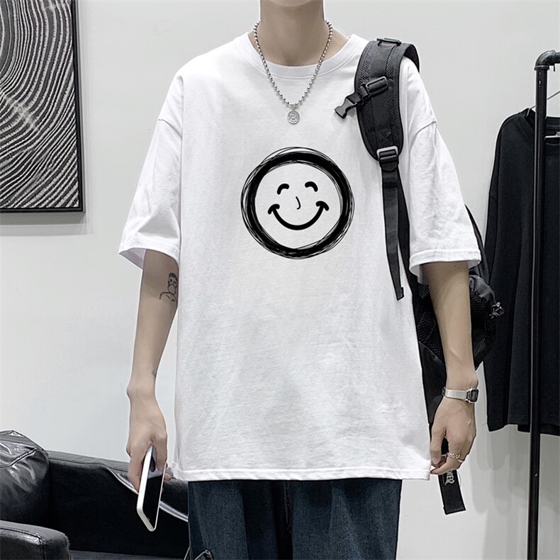 2021港风夏季宽松男女情侣短袖T恤XZ1102-1-T1681-P25,男装T恤,星座510A-1