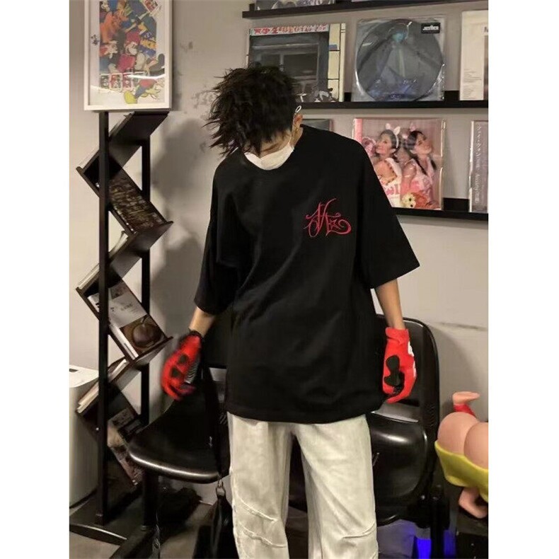 网络图现货高品质刺绣款T恤RC8009-P55,男装T恤,星座1005-4