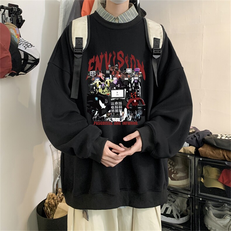 特P25控48 秋冬新款男士圆领卫衣宽松休闲日常百搭上衣WQ2433图片