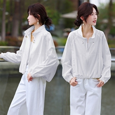 2026夏季新款时尚宽松百搭减龄刺绣轻薄外套，女装短外套，鑫源服饰