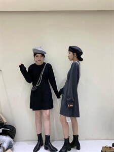 针织连衣裙图片