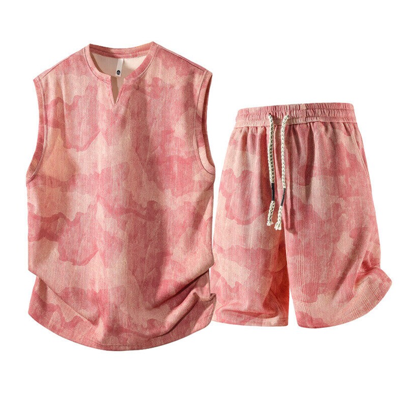 夏季休闲雾袖套装，男装休闲套装，星座1206（原A206）