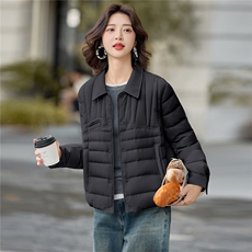 现货轻薄羽绒服女短款2025冬季小个子韩范轻便保暖洋气外套，女装羽绒服，仟媚宠