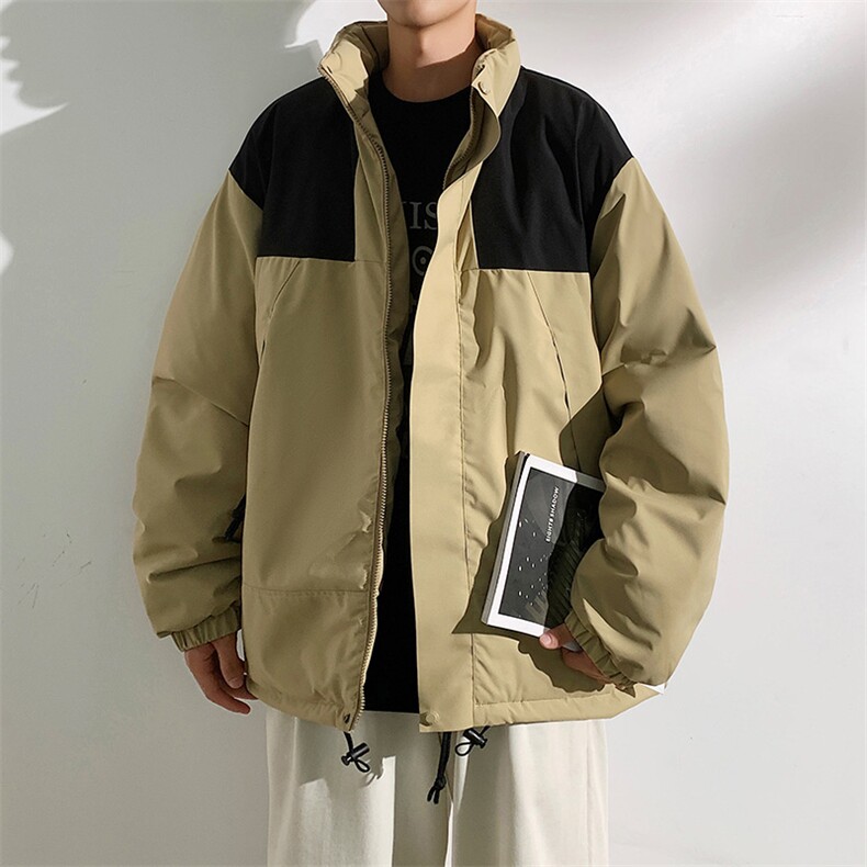 港风2026新品冬季宽松情侣装棉衣棉服冬装加厚外套M8586-P90,男装棉衣,星座717