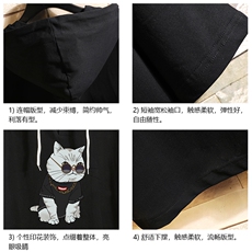 LD54044-P45连帽短袖t恤男大码胖子带帽五分袖中袖砖墙挂拍，男装T恤，电商A040A