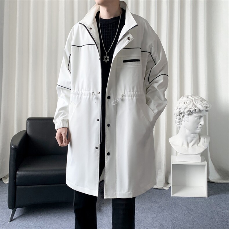 数据款男风衣男大衣男中长款加棉衣加厚F007批105加棉批120爆景B，男装风衣，星座401