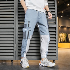 2021春装新款大口袋束脚工装小脚裤运动休闲裤男A438-5109，男装休闲裤，电商A438