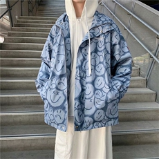 潮假两件外套春秋ins韩版潮流宽松潮牌情侣高街夹克W1171-P65，男装夹克，星座512-2