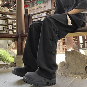 新中式风盘扣裤子夏季垂感长裤（现货）KK176-特P30控58图片