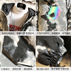 MC49138-P135日系潮棉衣男大码派克服男工装棉服外套棉袄砖墙，男装棉衣，电商A040A