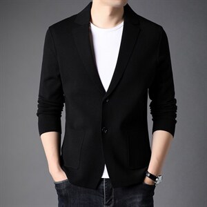 男士2023年春秋季新款长袖针织开衫青年休闲外套服装 FF8001-P85图片