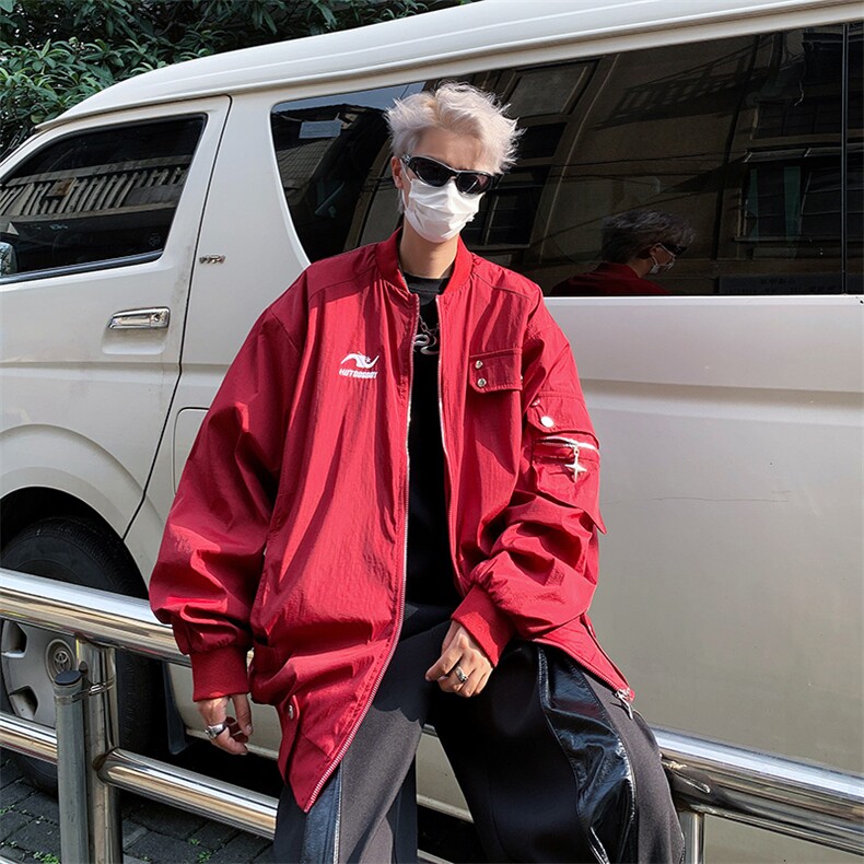 Wt659-P64美式设计感宽松型飞行员夹克图片