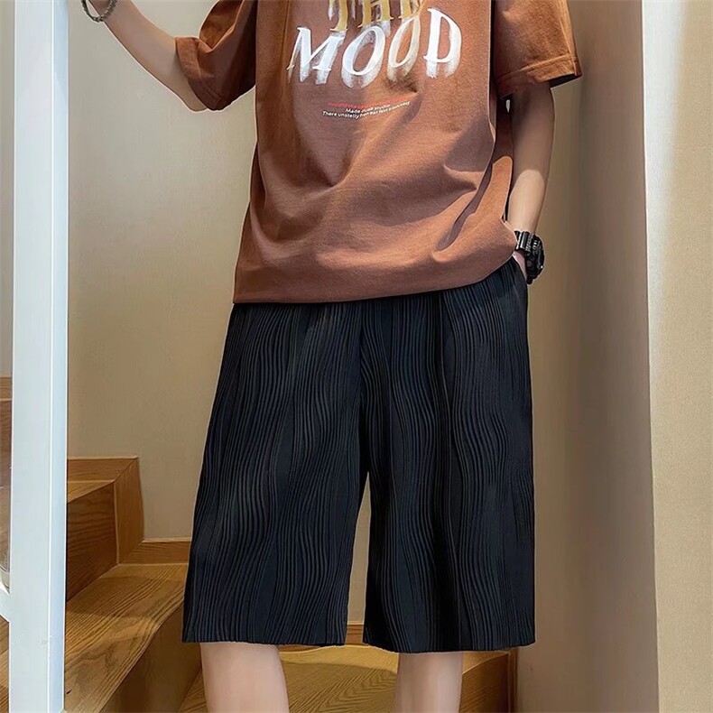 男夏季潮流时尚休闲短裤波浪纹短裤FK913P25,男装休闲裤,星座1116-2