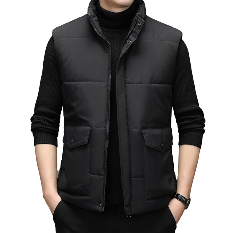秋冬季马甲男士潮流保暖休闲棉衣外套立领宽松棉服SNNMJ8116-P115,男装背心/马甲,电商B212（原钱塘6029）