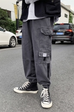 【】A003-HZ7017-P68冬装新款工装收脚加厚休闲裤港仔，男装休闲裤，电商A003