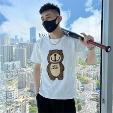 圆领熊熊短袖男夏季薄款新款内搭夏季打底衫T192，男装T恤，星座1116A-2（原606A-1）