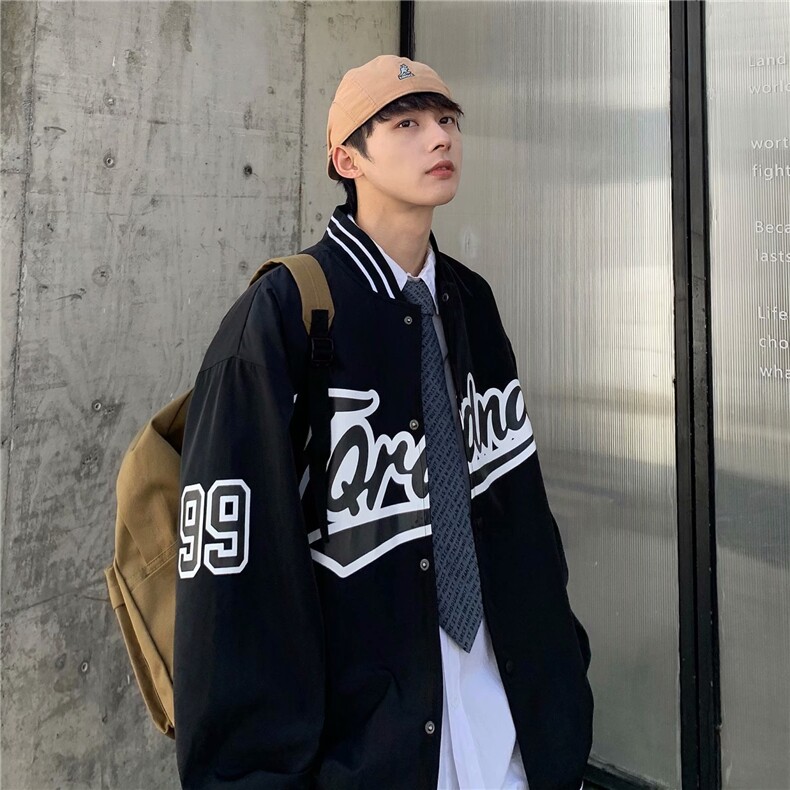 春秋外套男ins棒球服韩版潮流潮牌情侣学生港风百搭夹克HY052-p65，男装夹克，星座1008-2