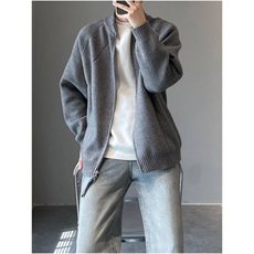 针织开衫男女韩版潮流帅气百搭宽松2025秋冬ins毛衣外套MZ806-P61，男装针织衫/毛衣，星座412-1