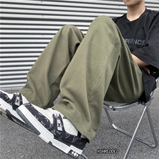 港风男生夏季新款长裤宽松纯色百搭休闲裤B315-K23378-p35控49，男装休闲裤，电商B315