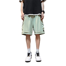 主推夏季工装短裤男宽松工装裤直筒情五分裤A436-6202-P35，男装牛仔裤，电商A436